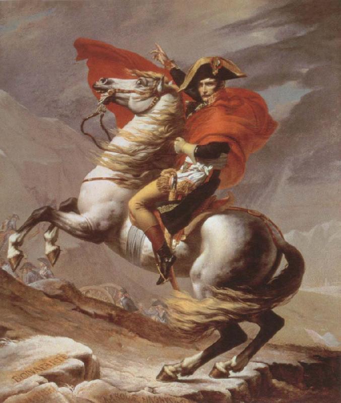 Jacques-Louis  David napoleon crossing the alps China oil painting art